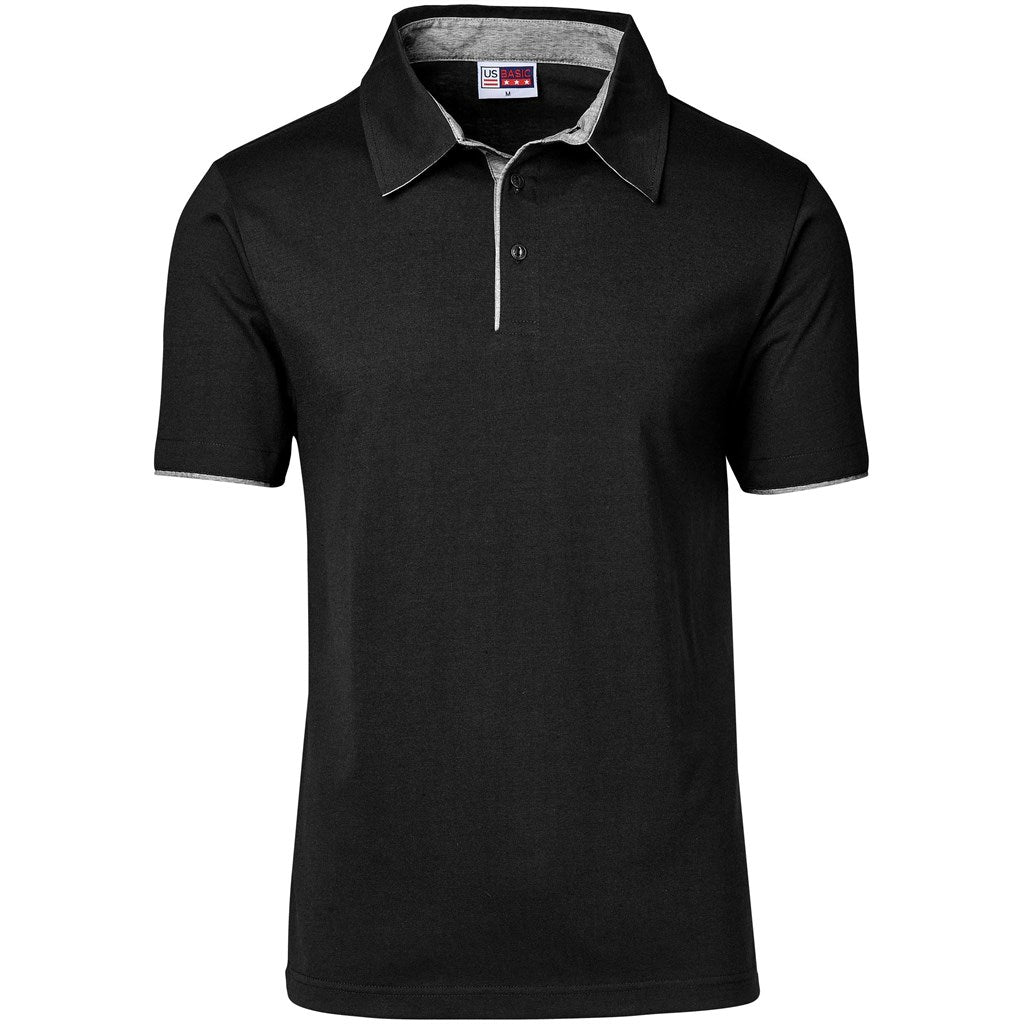 Mens Delta Golf Shirt - Black