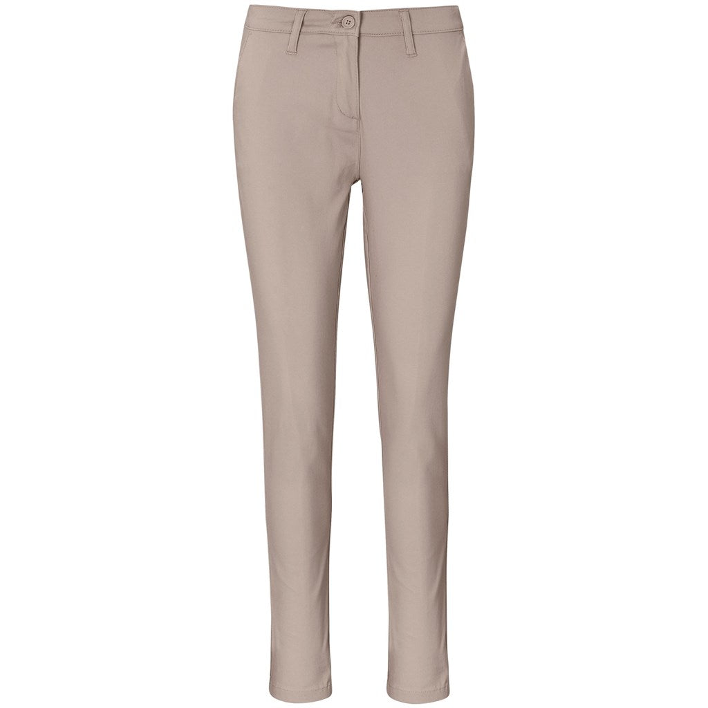 Ladies Superb Stretch Chino Pants - Stone