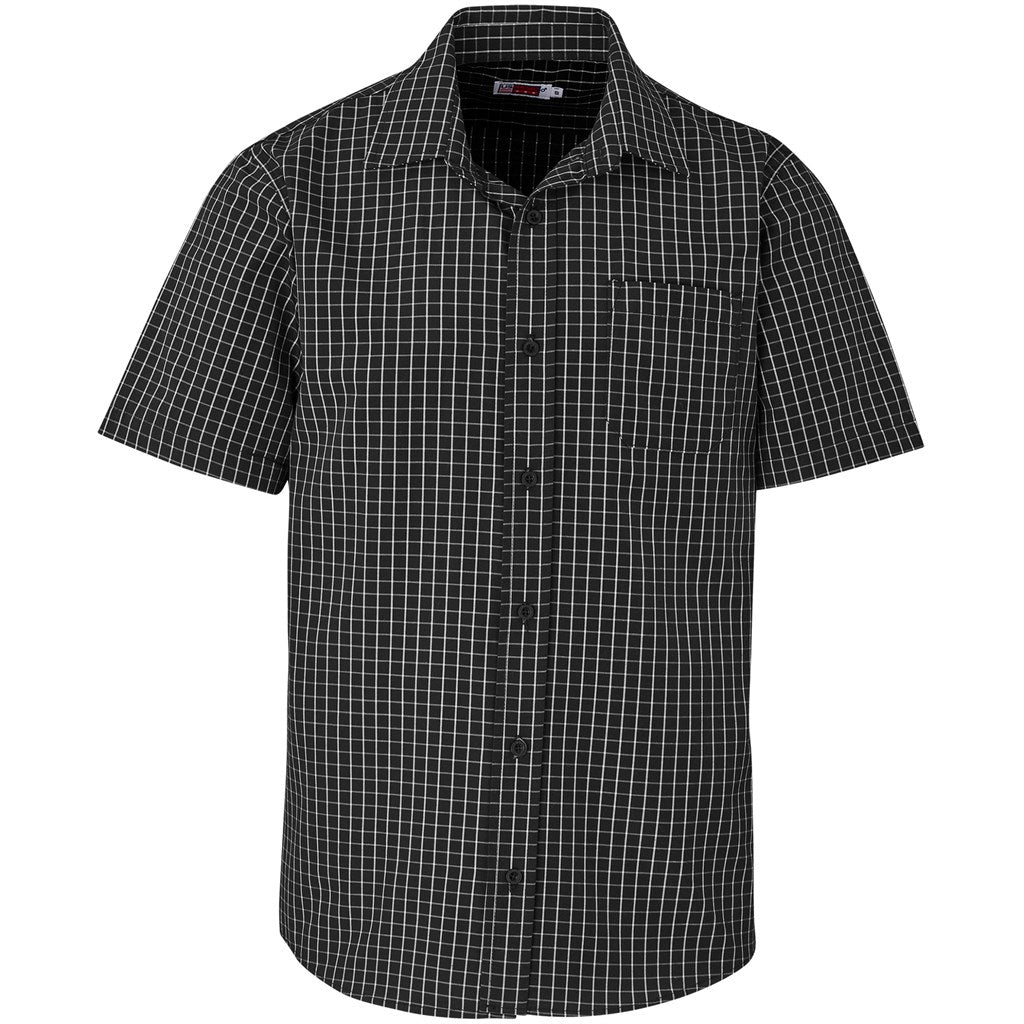 Mens Short Sleeve Aston Shirt - Black