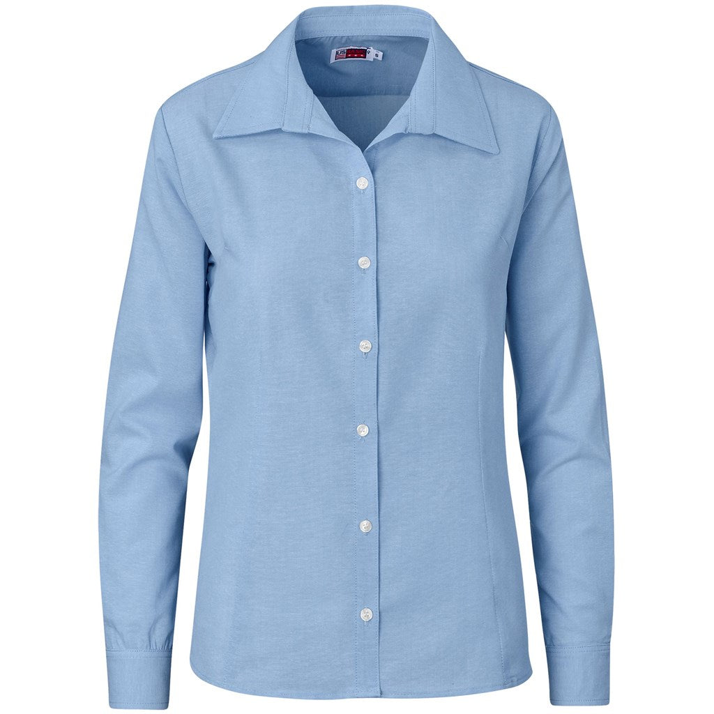 Ladies Long Sleeve Aspen Shirt - Blue