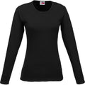 Ladies Long Sleeve Portland T-Shirt - Black