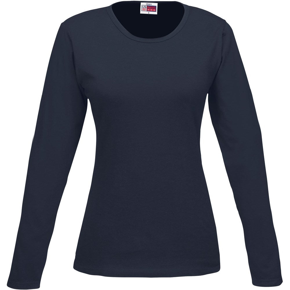 Ladies Long Sleeve Portland T-Shirt - Navy