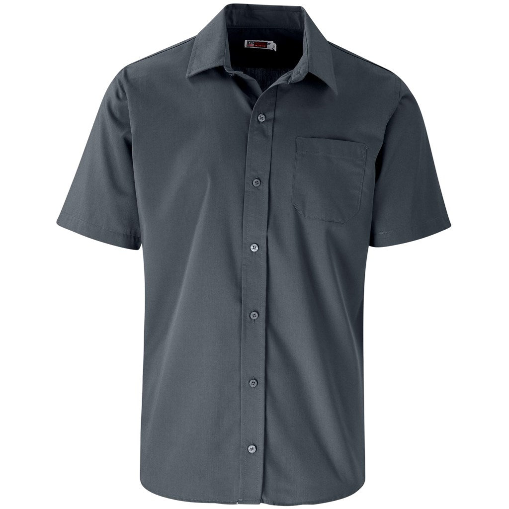 Mens Short Sleeve Kensington Shirt - Grey