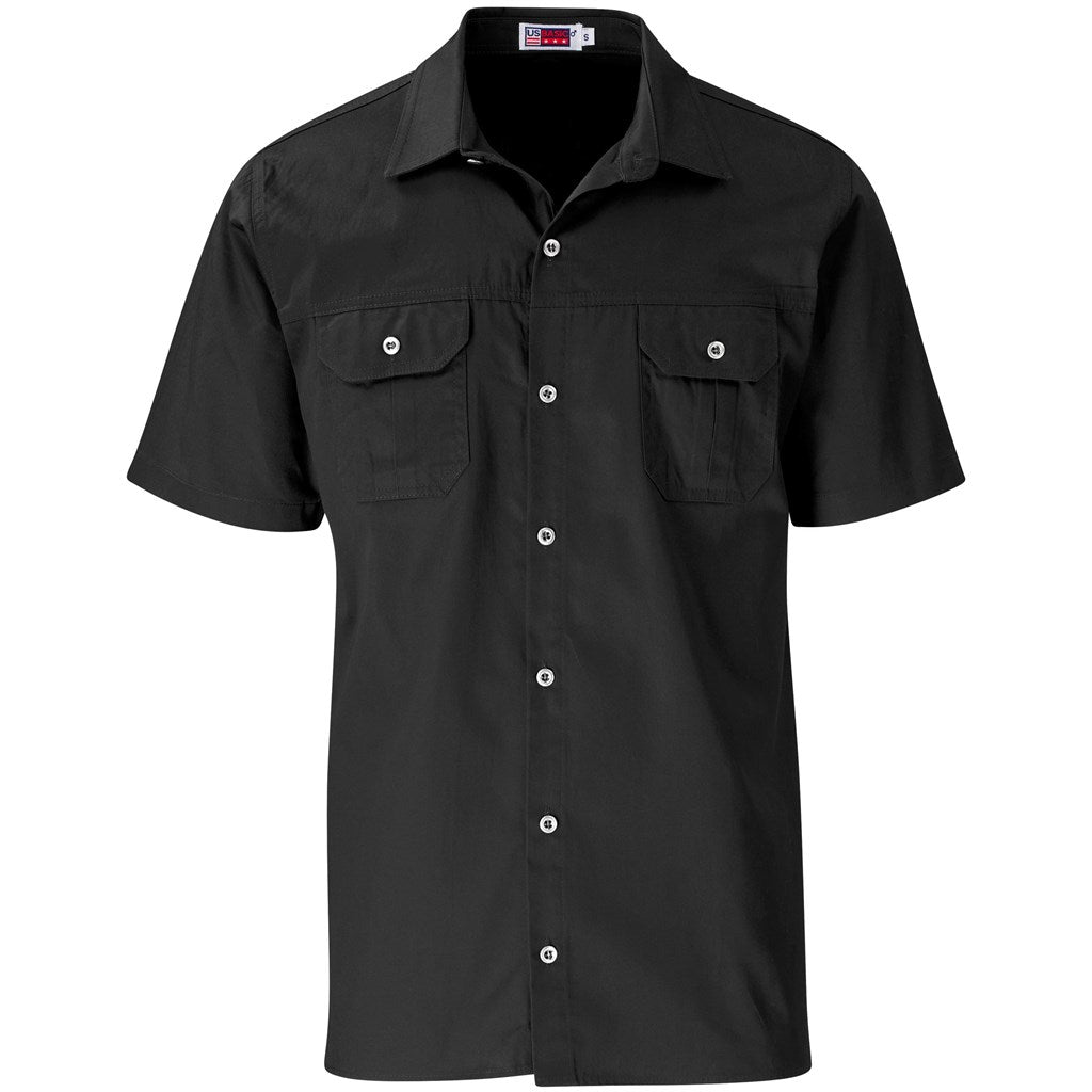 Mens Short Sleeve Wildstone Shirt - Black