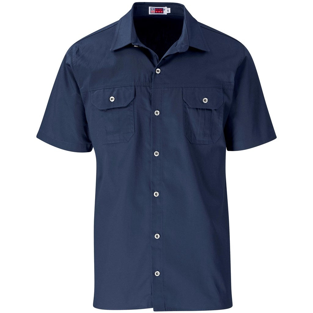 Mens Short Sleeve Wildstone Shirt - Navy