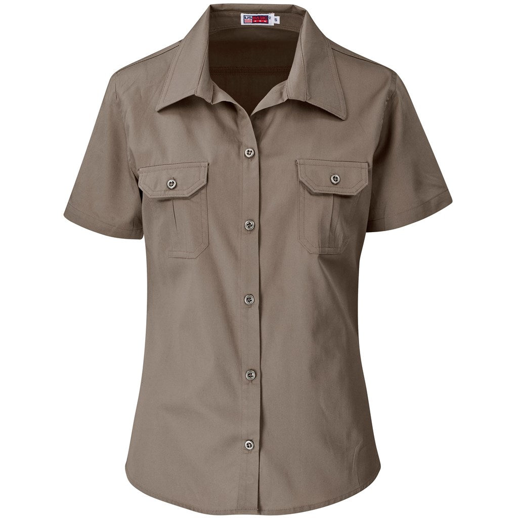 Ladies Short Sleeve Wildstone Shirt - Khaki