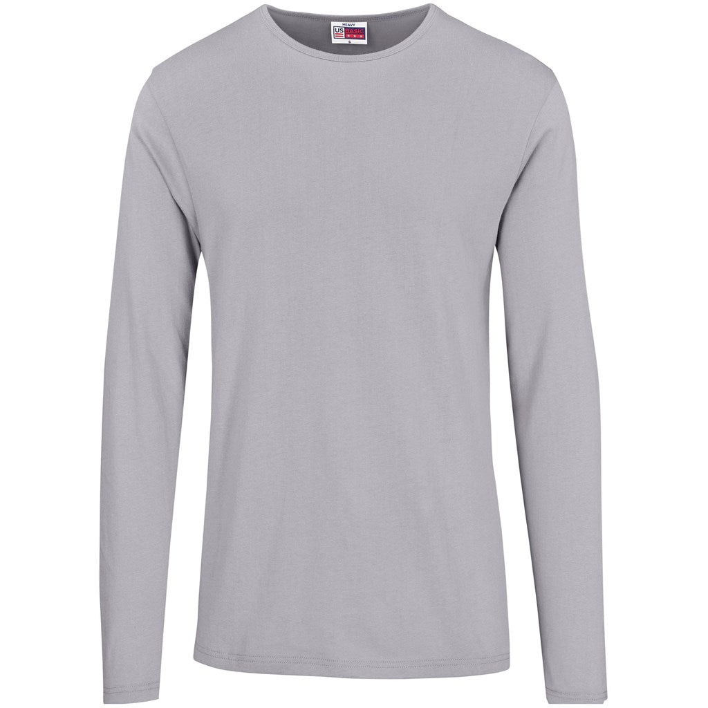 Mens Long Sleeve Portland T-Shirt - Grey