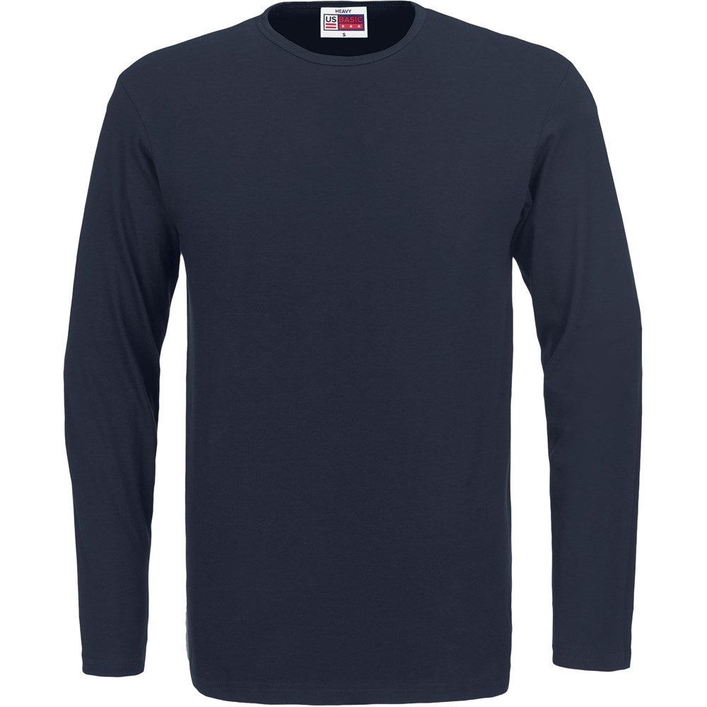 Mens Long Sleeve Portland T-Shirt - Navy