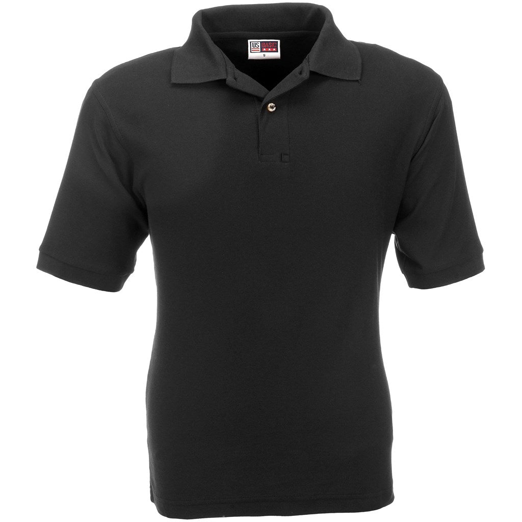 Mens Boston Golf Shirt - Black