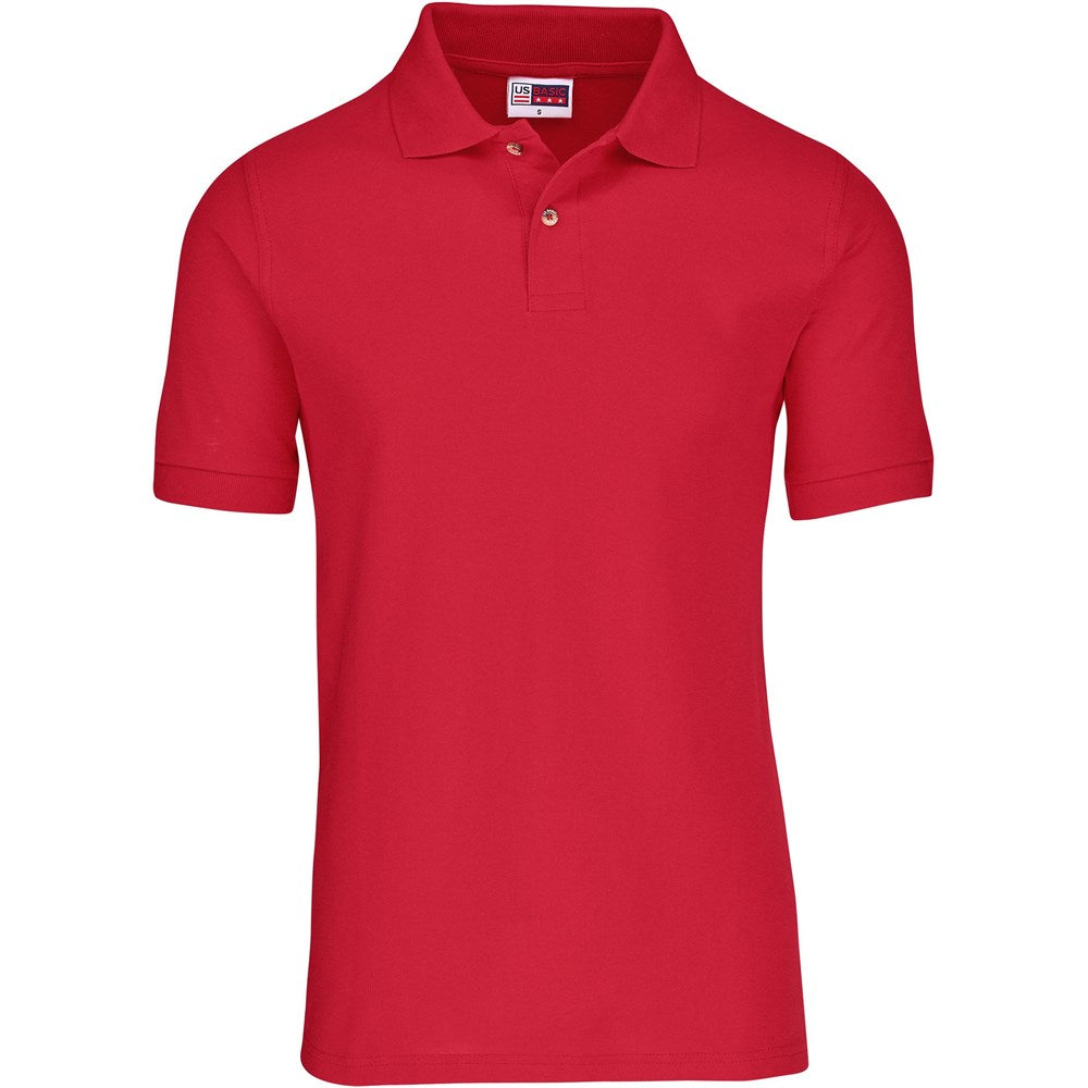 Mens Boston Golf Shirt - Red