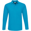 Mens Long Sleeve Elemental Golf Shirt - Aqua