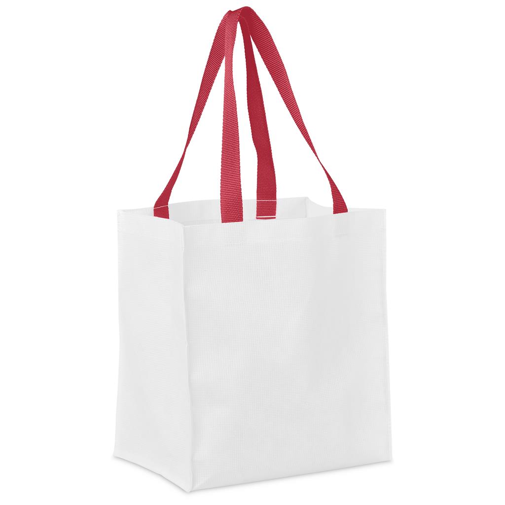 Hoppla Gateway Recycled PET Stitch-Bond Shopper - Red