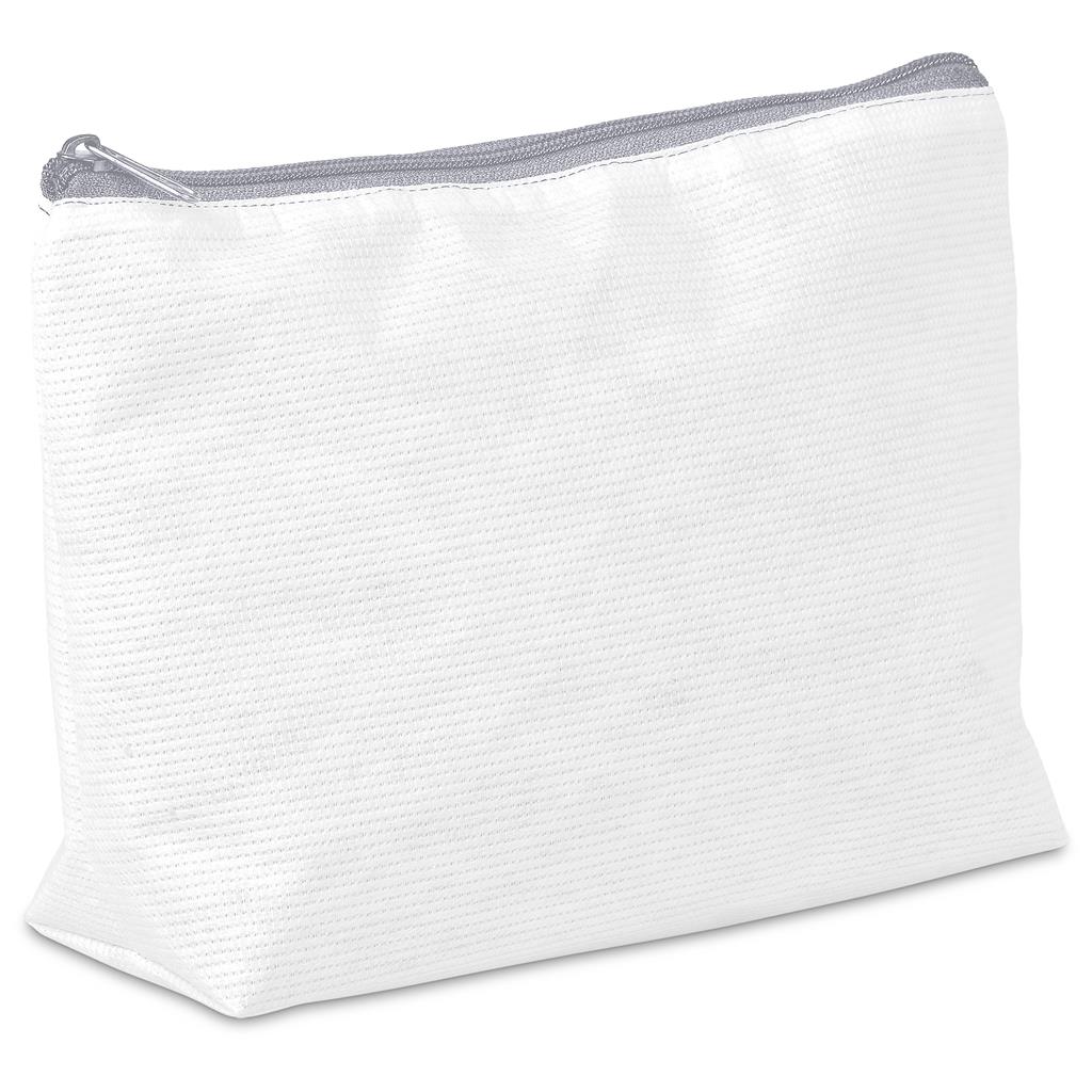 Hoppla Leanne Recycled PET Stitch-Bond Maxi Toiletry Bag - Grey