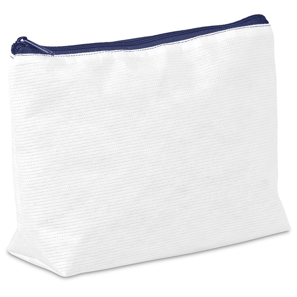 Hoppla Leanne Recycled PET Stitch-Bond Maxi Toiletry Bag - Navy