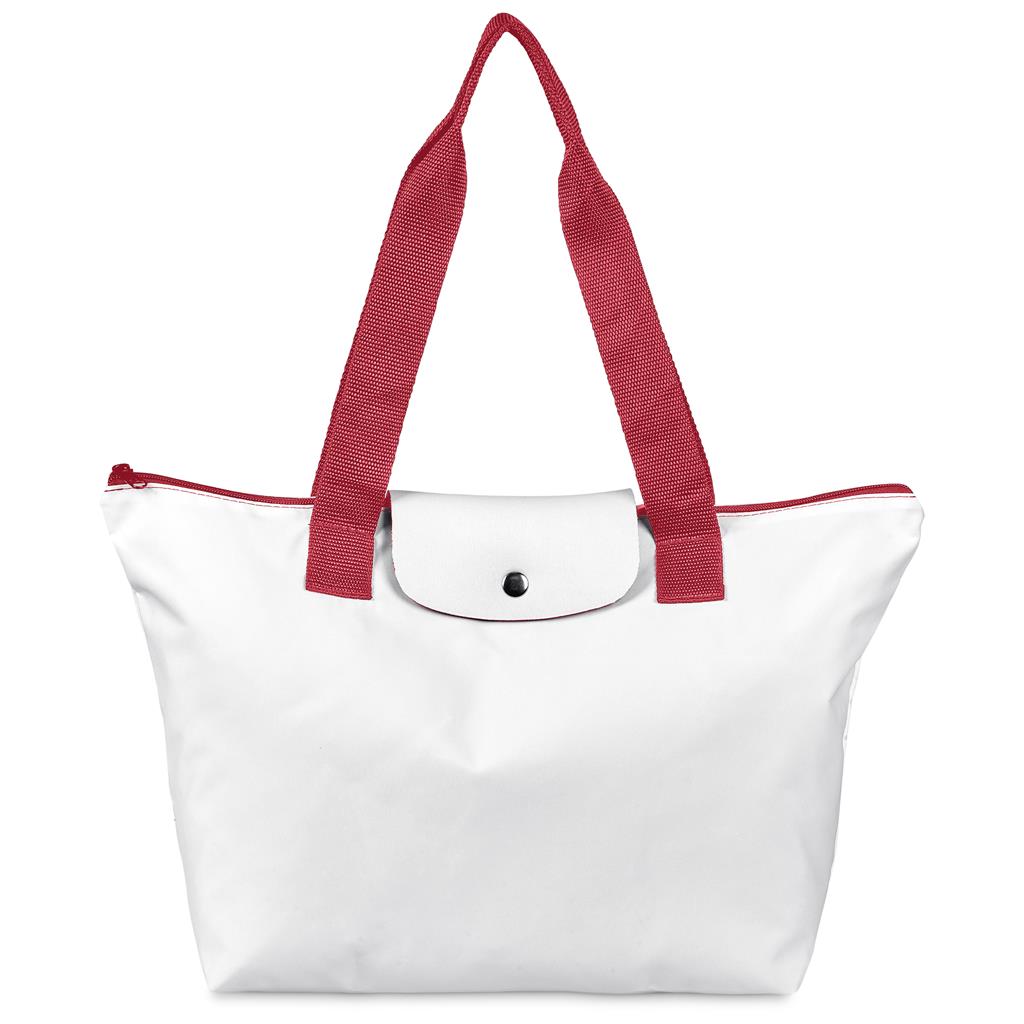 Hoppla Rosebank Polyester Roll-Up Tote Bag - Red