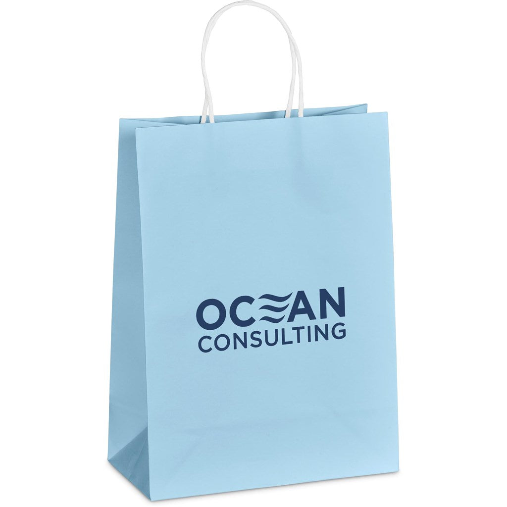 Altitude Vogue Midi Paper Gift Bag - Light Turquoise