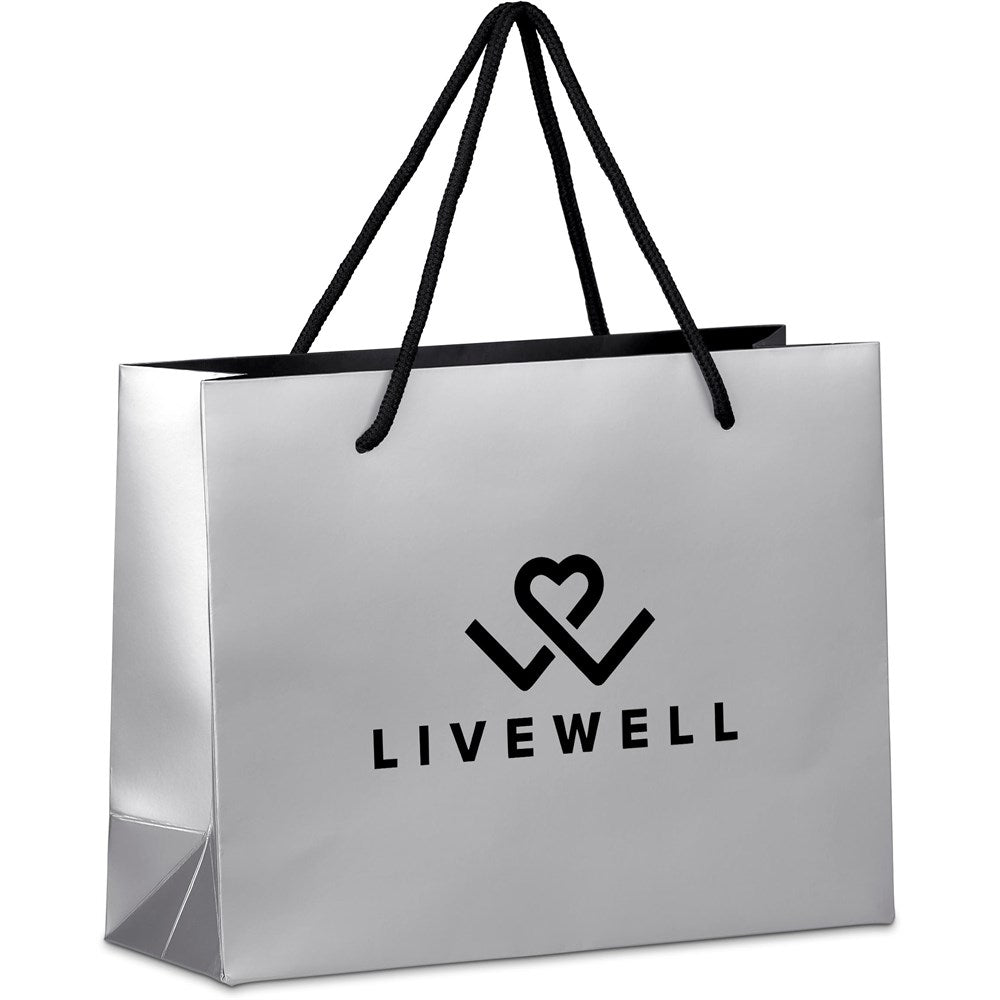 Altitude Majesty Mini Paper Gift Bag - Silver