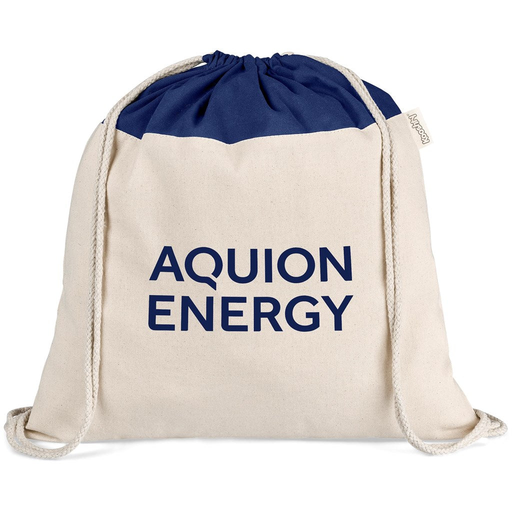 Kooshty Dominica Jumbo Cotton Drawstring Bag - Navy