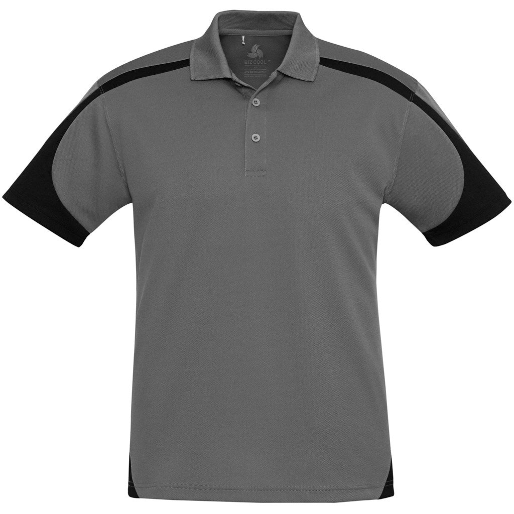 Mens Talon Golf Shirt - Grey