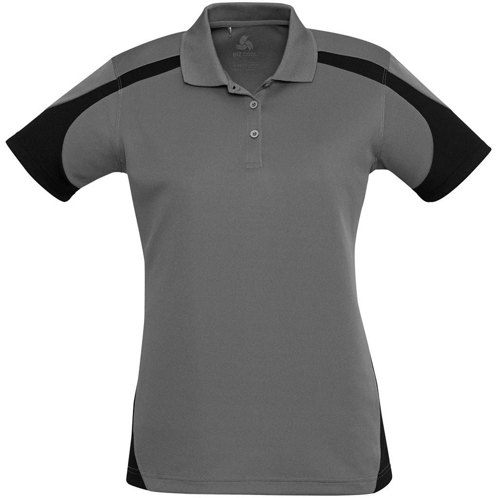 Ladies Talon Golf Shirt - Grey