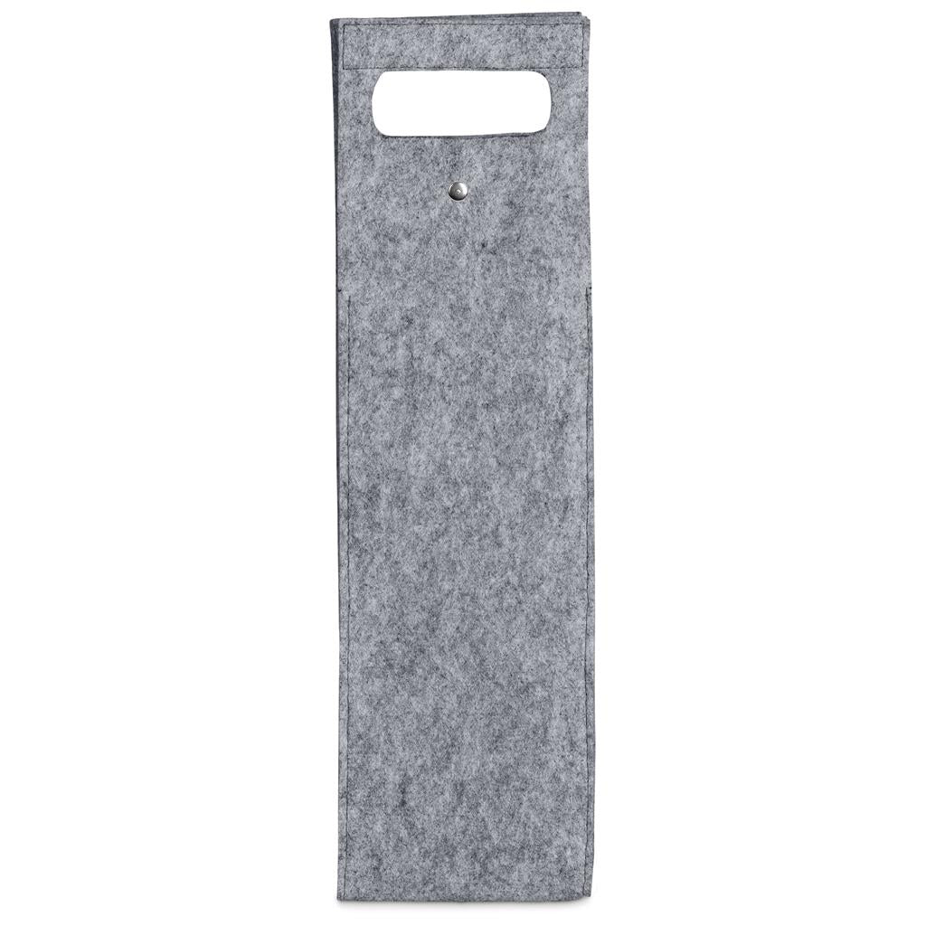 Hoppla Velto RPET Felt Single Wine Bottle Carrier