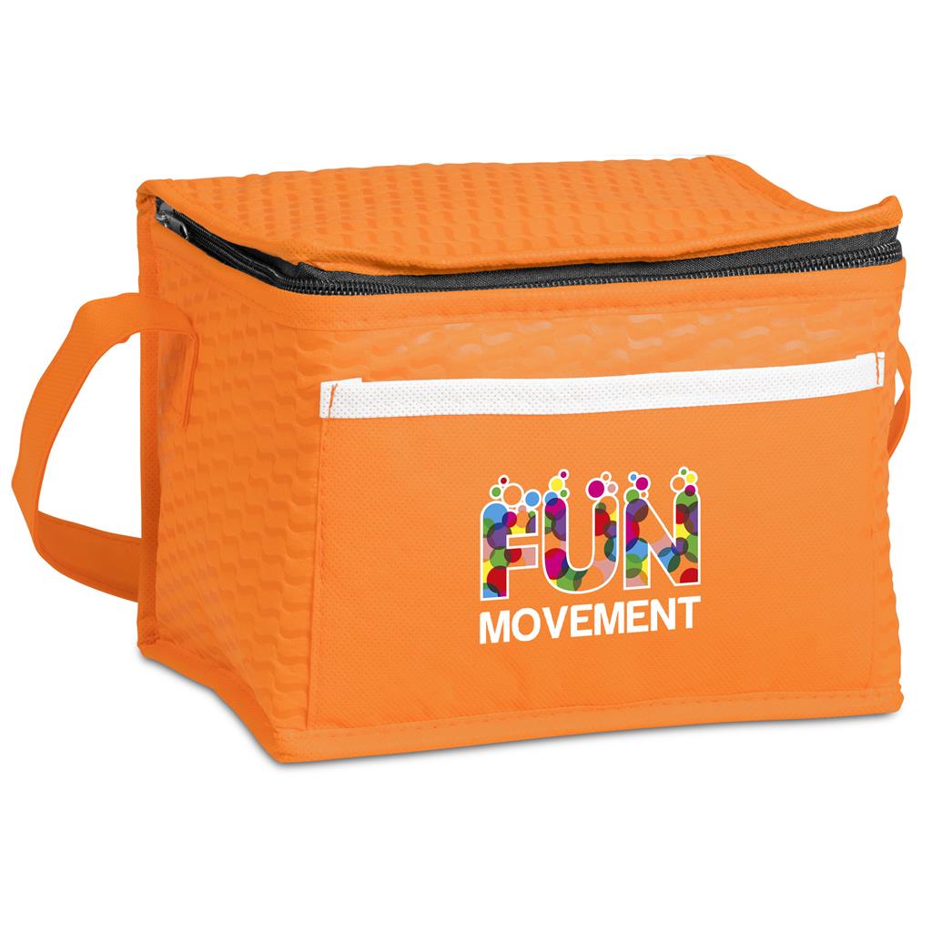 Brighton Non-Woven 6-Can Cooler - Orange
