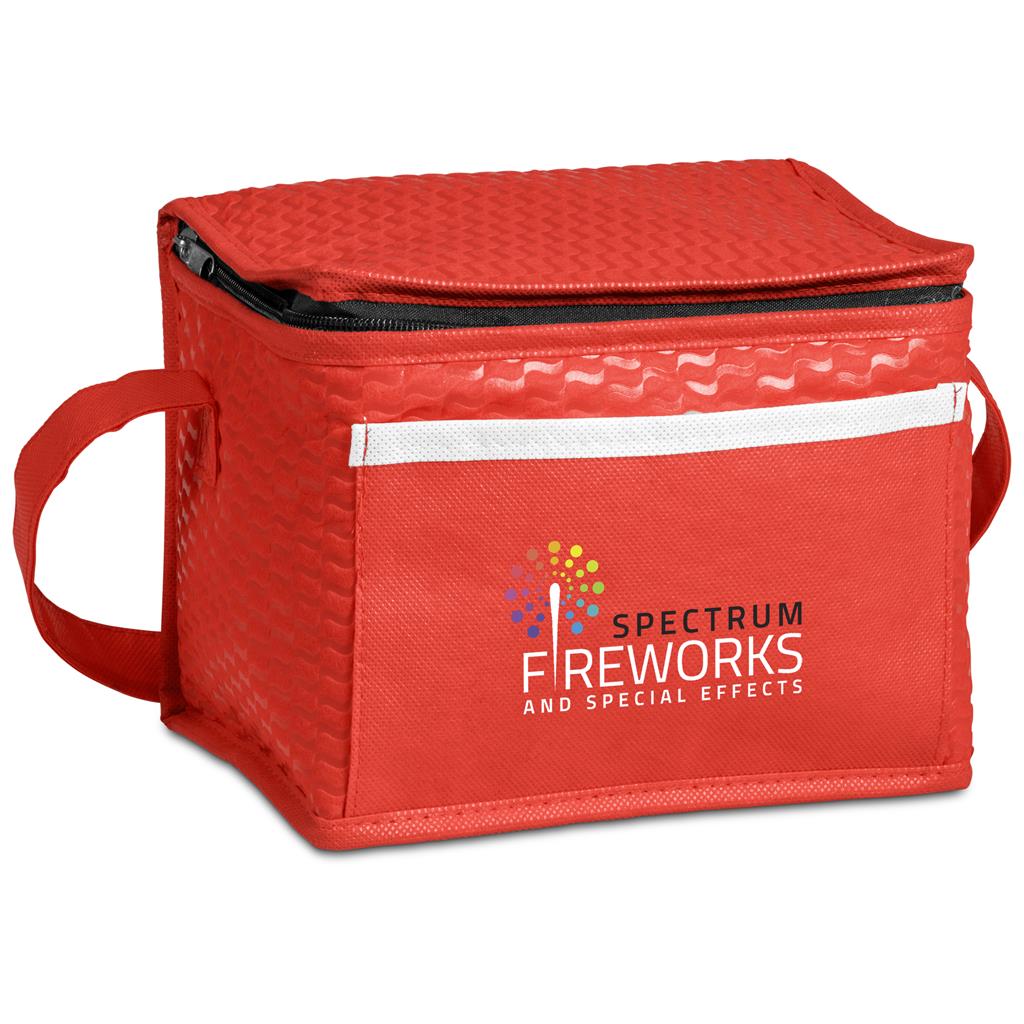 Brighton Non-Woven 6-Can Cooler - Red