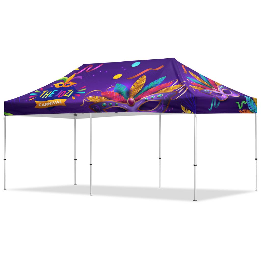 Coated Steel Sublimated Gazebo 6m x 3m