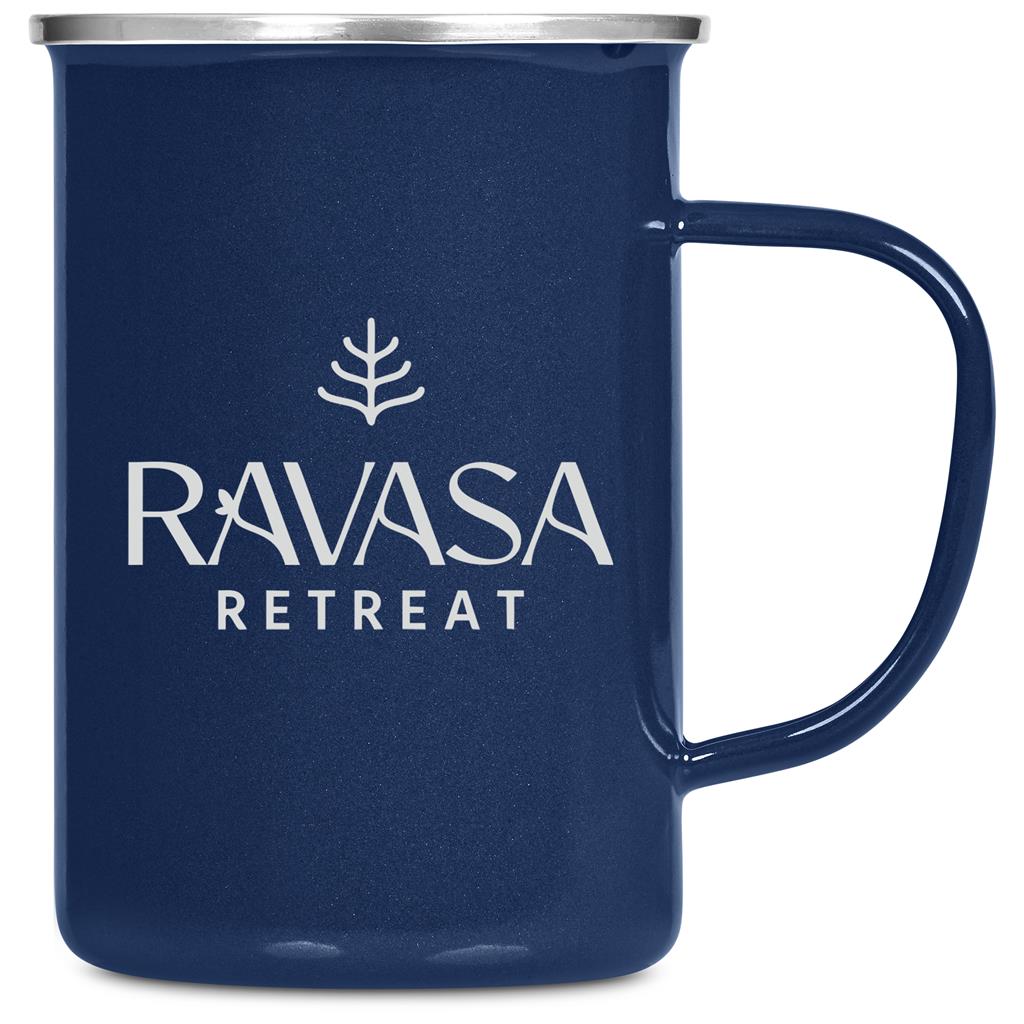 Andy Cartwright Satara Enamel Coffee Mug – 600ml - Navy