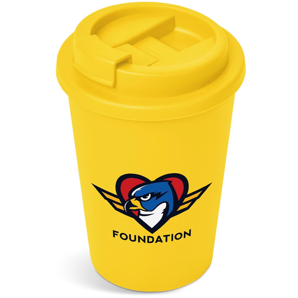 Altitude Wednesday Plastic Double-Wall Tumbler – 350ml - Yellow