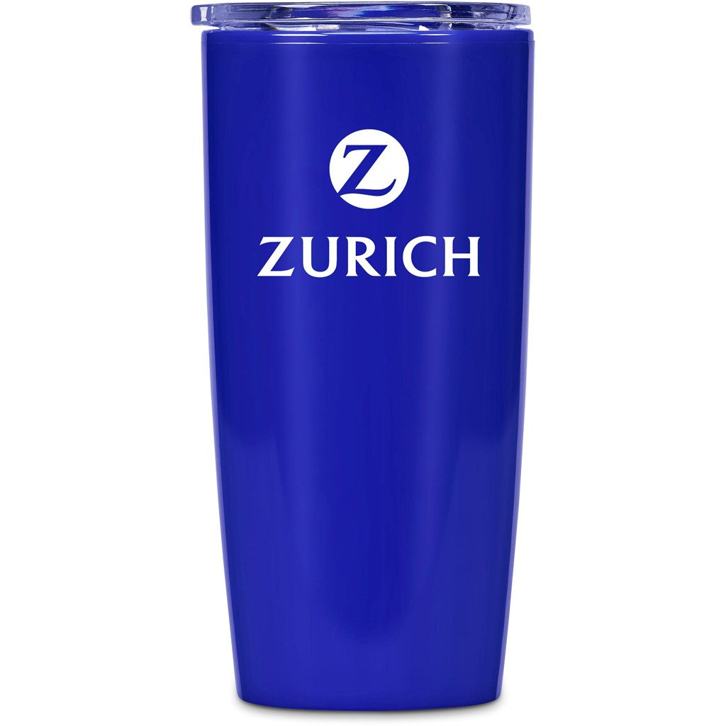 Altitude Daytona Plastic 2-in-1 Double-Wall Tumbler & Straw - 600ml - Blue