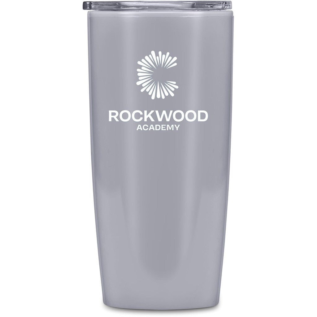 Altitude Daytona Plastic 2-in-1 Double-Wall Tumbler & Straw - 600ml - Grey