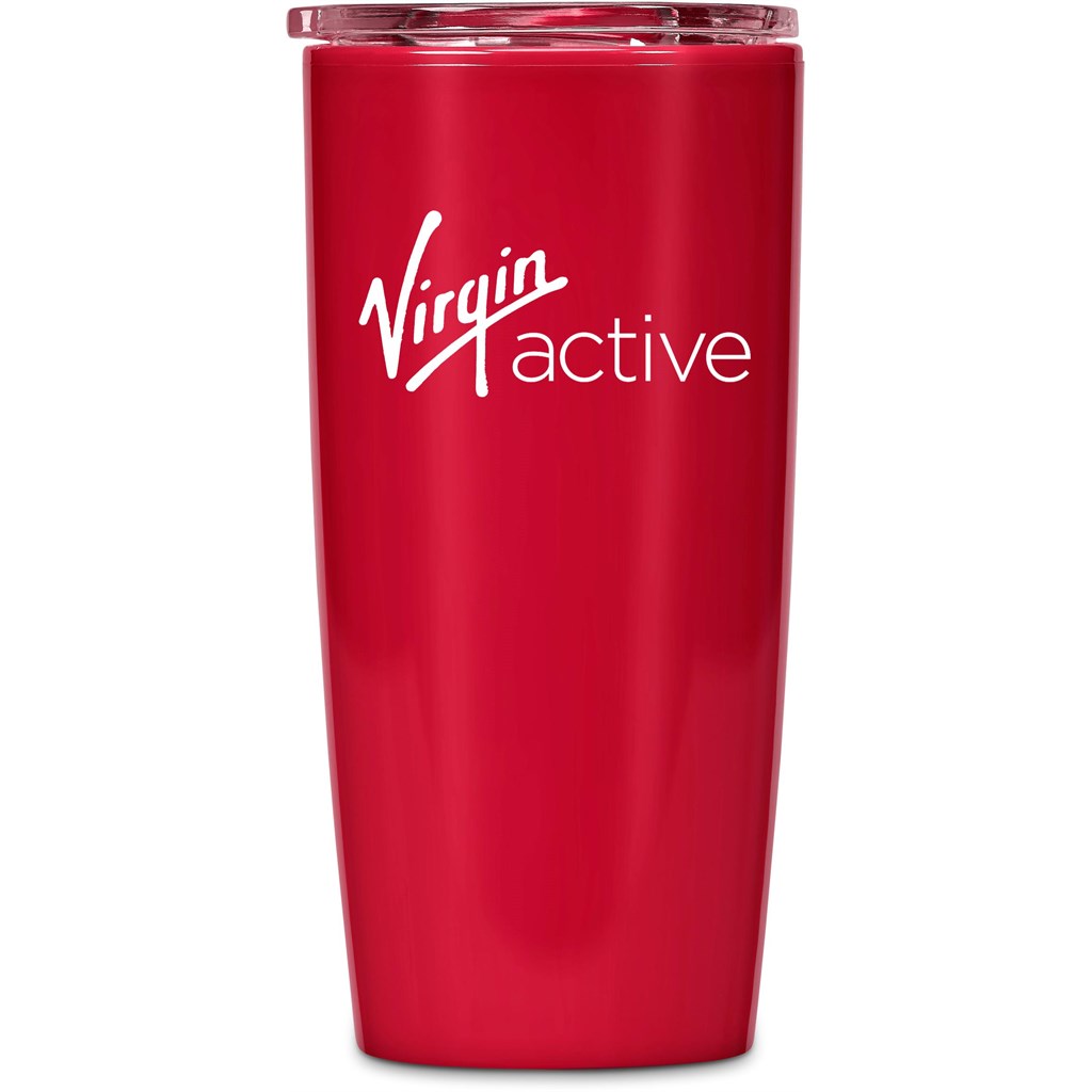 Altitude Daytona Plastic 2-in-1 Double-Wall Tumbler & Straw - 600ml - Red
