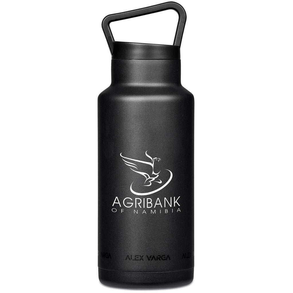 Alex Varga Barbella Stainless Steel Vacuum Water Bottle - 1 Litre - Black
