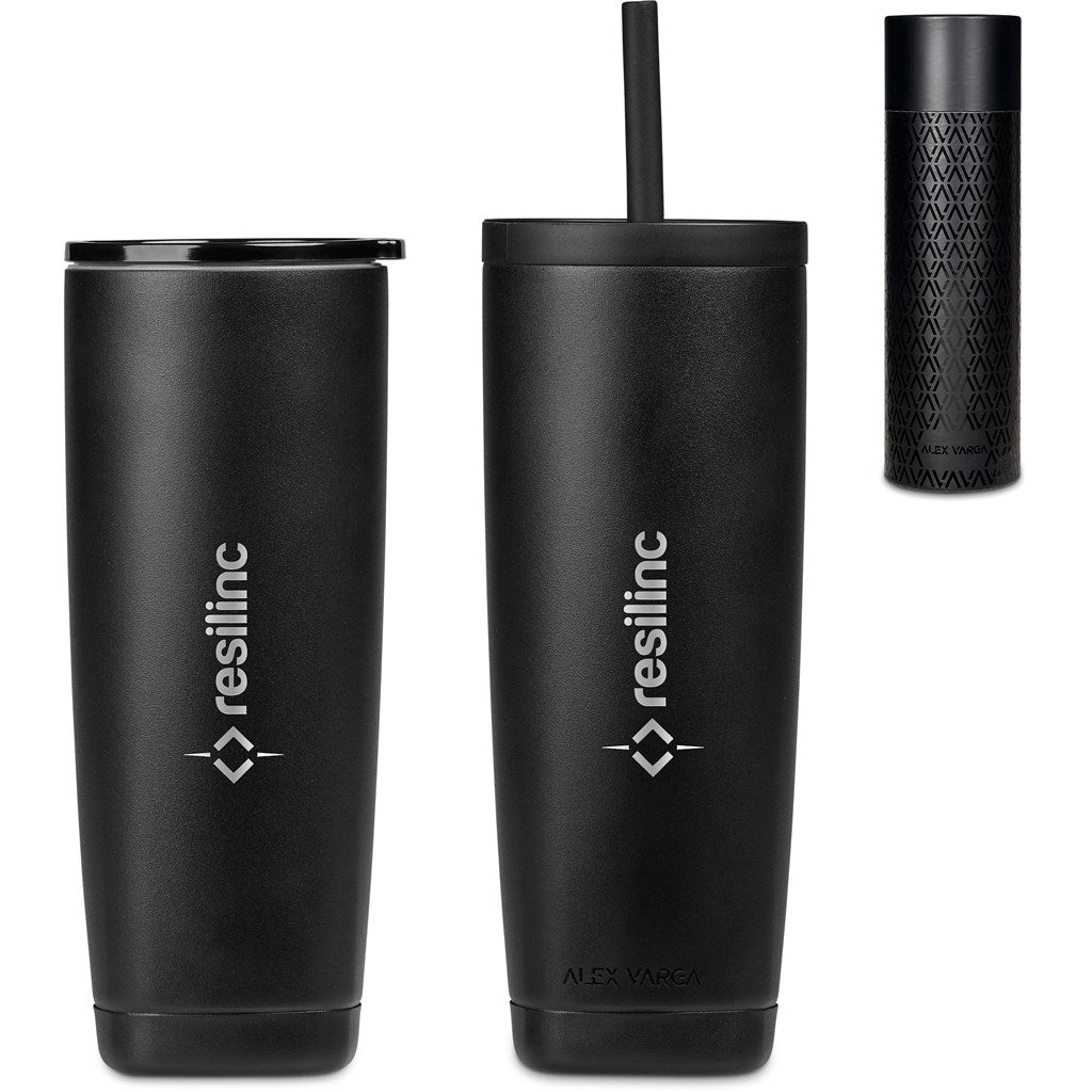 Alex Varga Aurelian Stainless Steel 2-in-1 Vacuum Tumbler & Straw