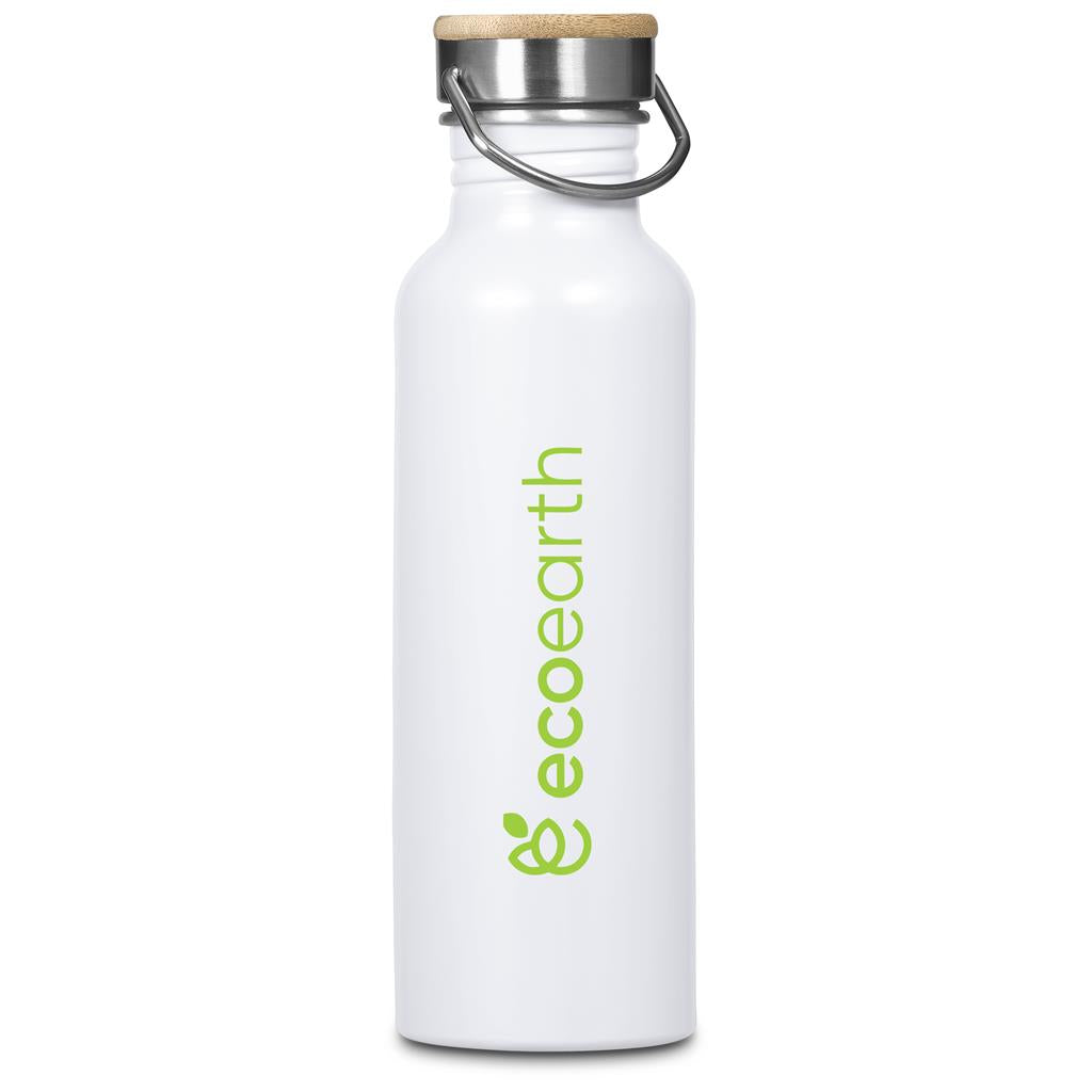 Kooshty Tugela Recycled Aluminium Water Bottle - 750ml - Solid White