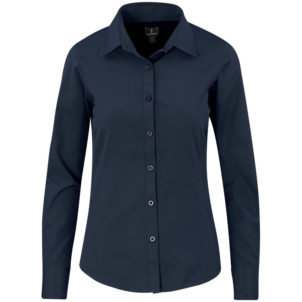 Ladies Long Sleeve Sycamore Shirt - Navy