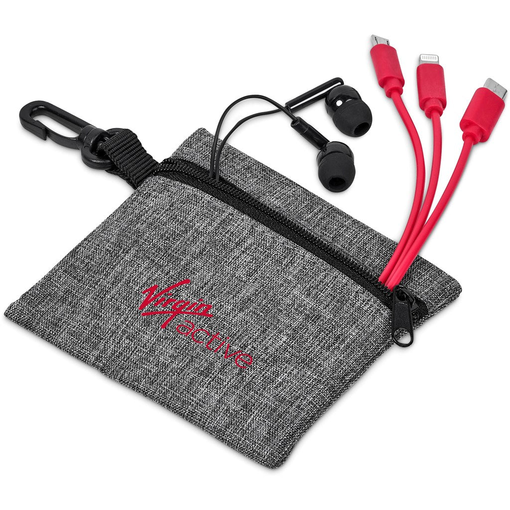 Altitude Zenia Earbuds & Tri-Cable Set - Red
