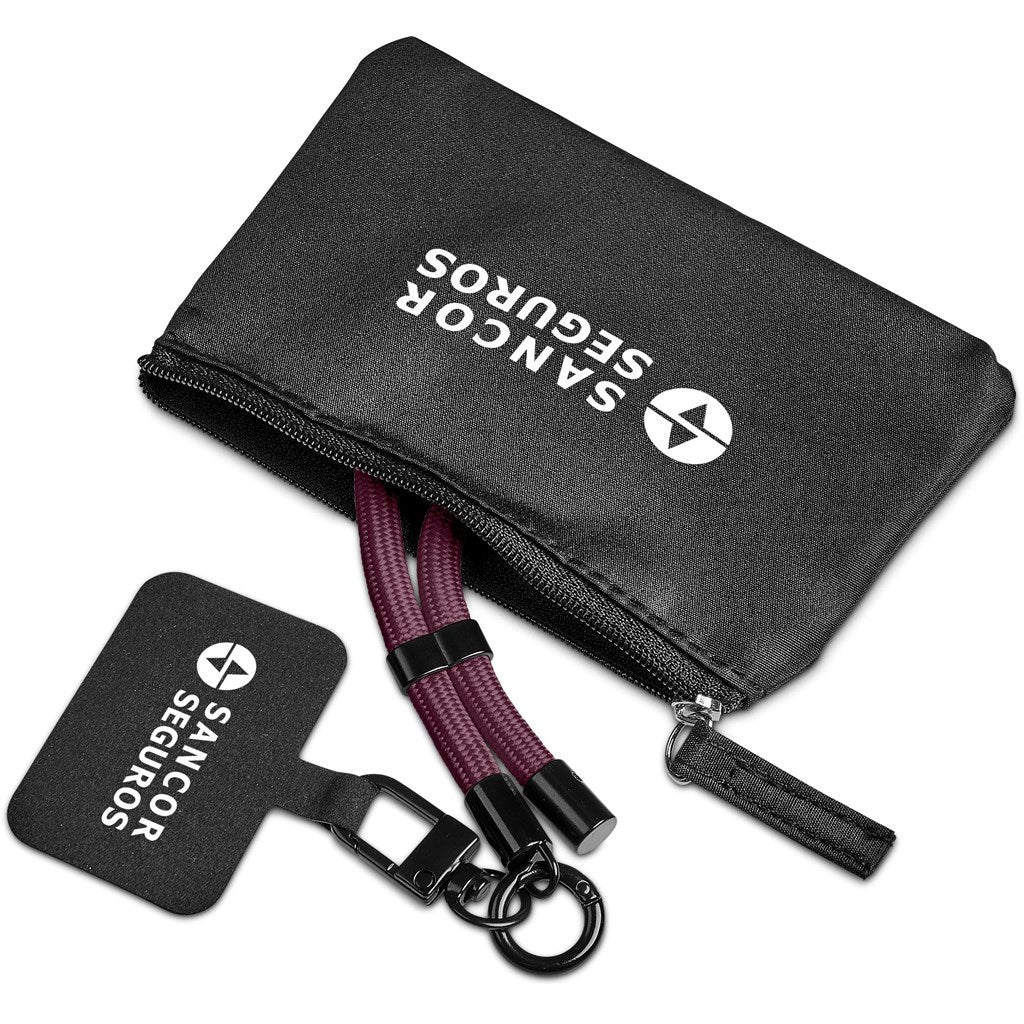 Altitude Atlier Wrist Phone Strap in Pouch - Maroon