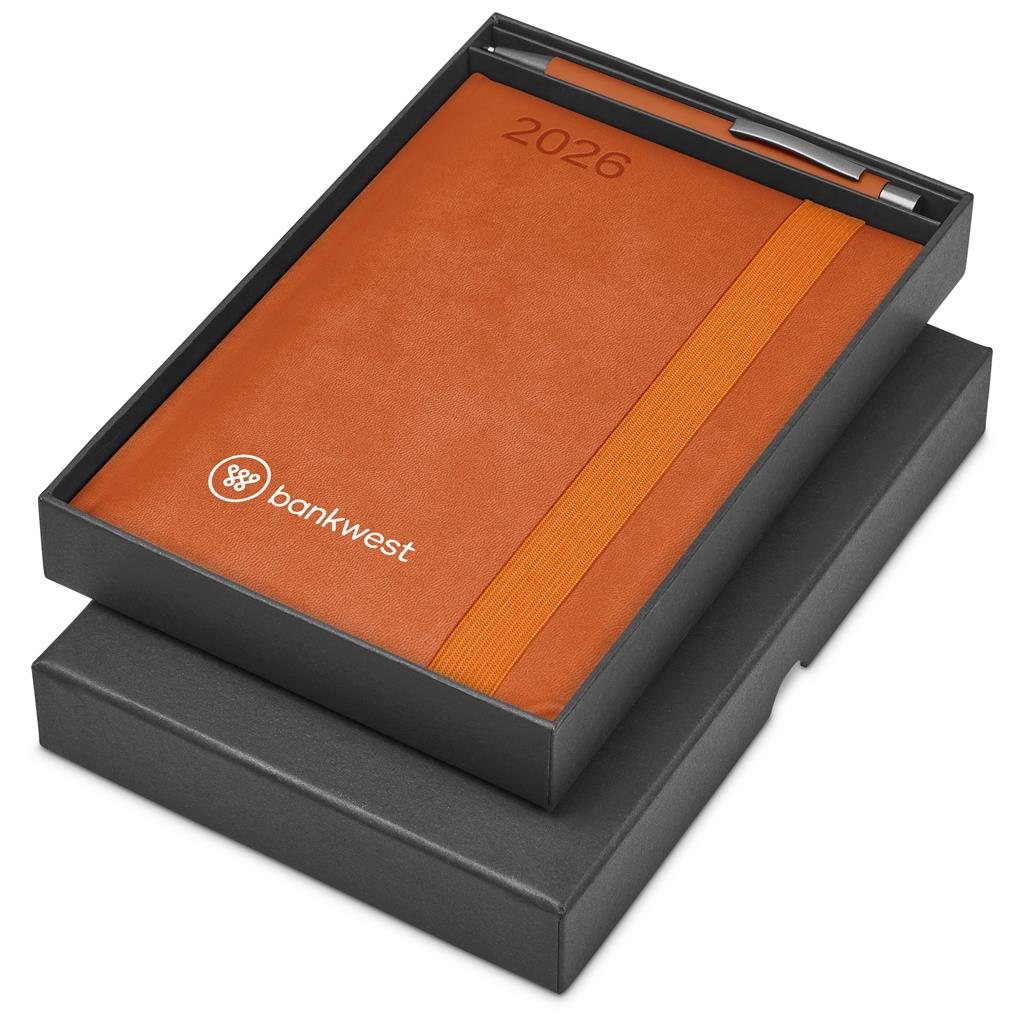 Altitude Advantage A5 2026 Diary & Omega Pen Set - Orange