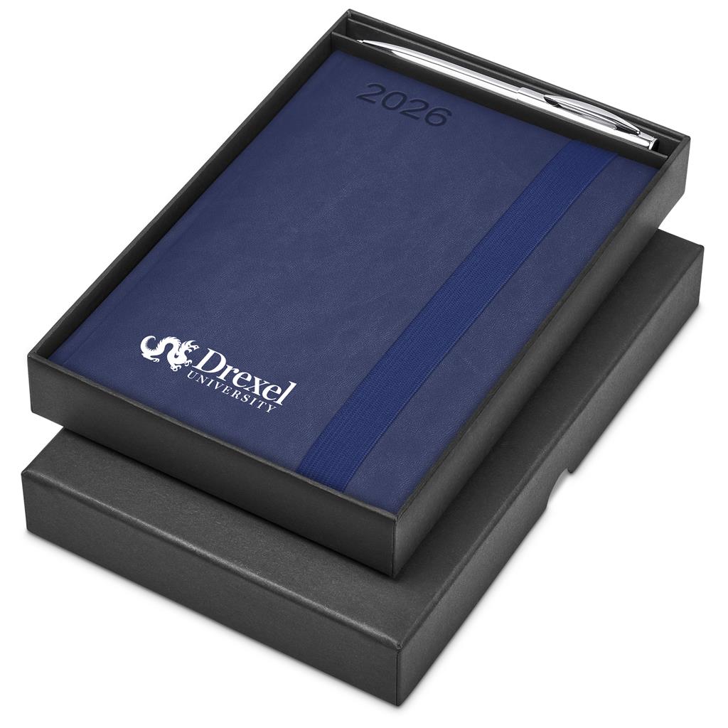 Altitude Advantage A5 2026 Diary & Cypher Pen Set - Navy