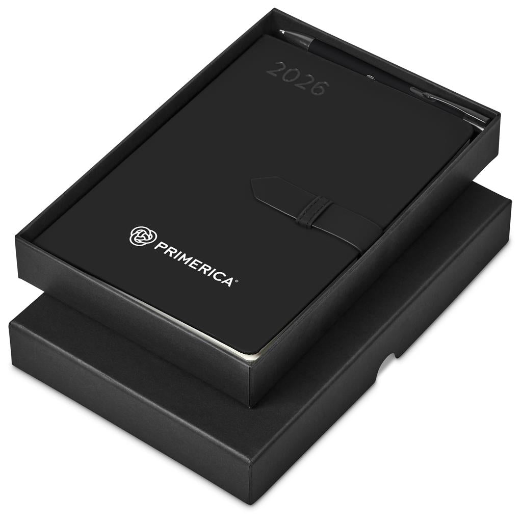 Altitude Enterprise A5 2026 Diary & Zeta Pen Set - Black