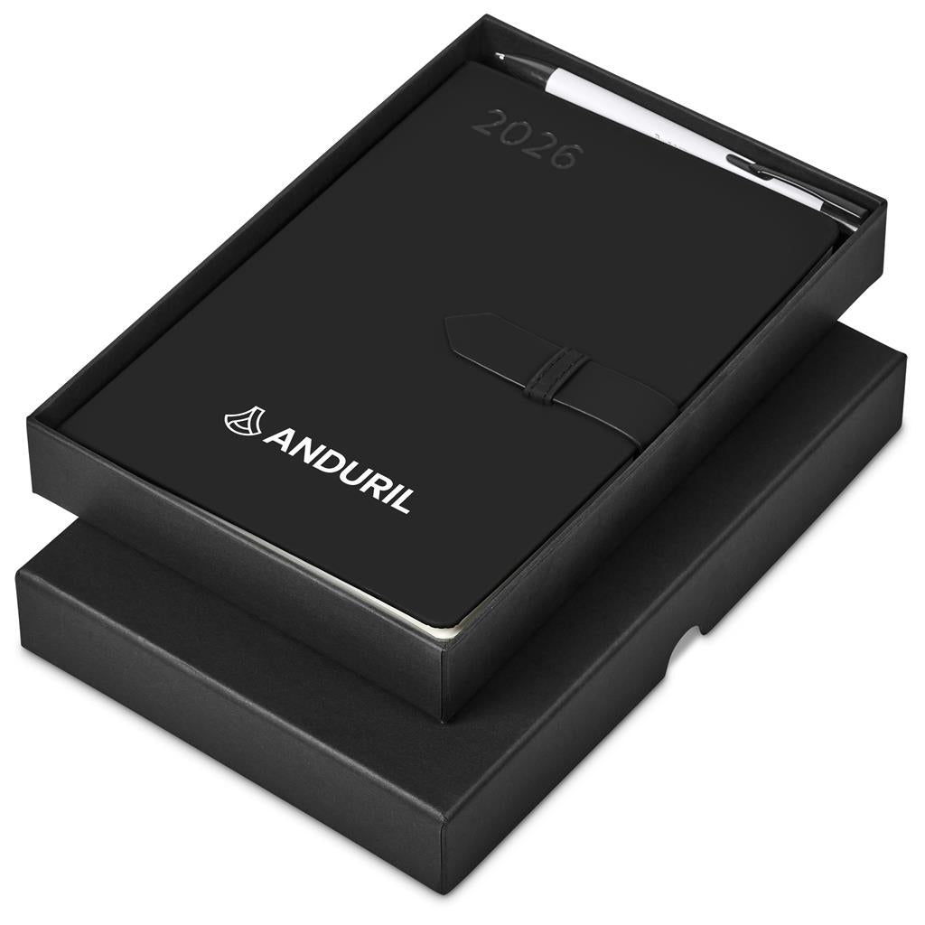 Altitude Enterprise A5 2026 Diary & Zeta Pen Set - Solid White