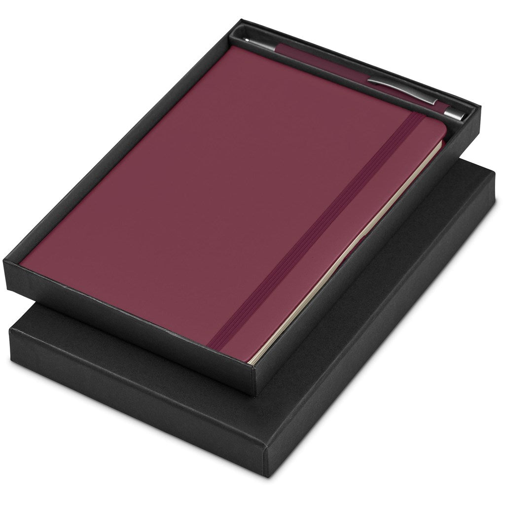 Carson Notebook & Pen Set - Maroon