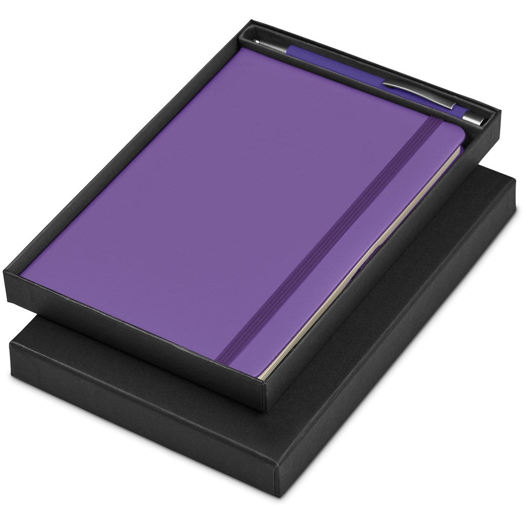 Carson Notebook & Pen Set - Purple