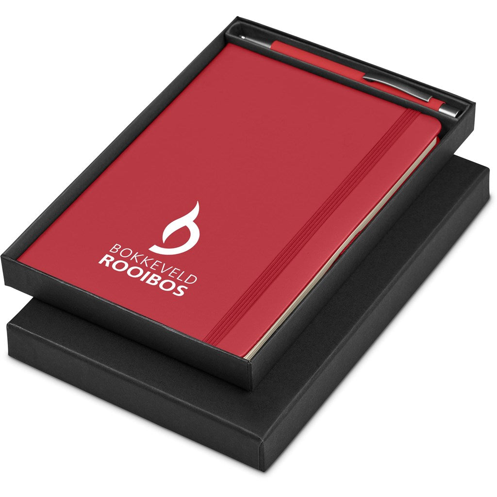 Carson Notebook & Pen Set - Red
