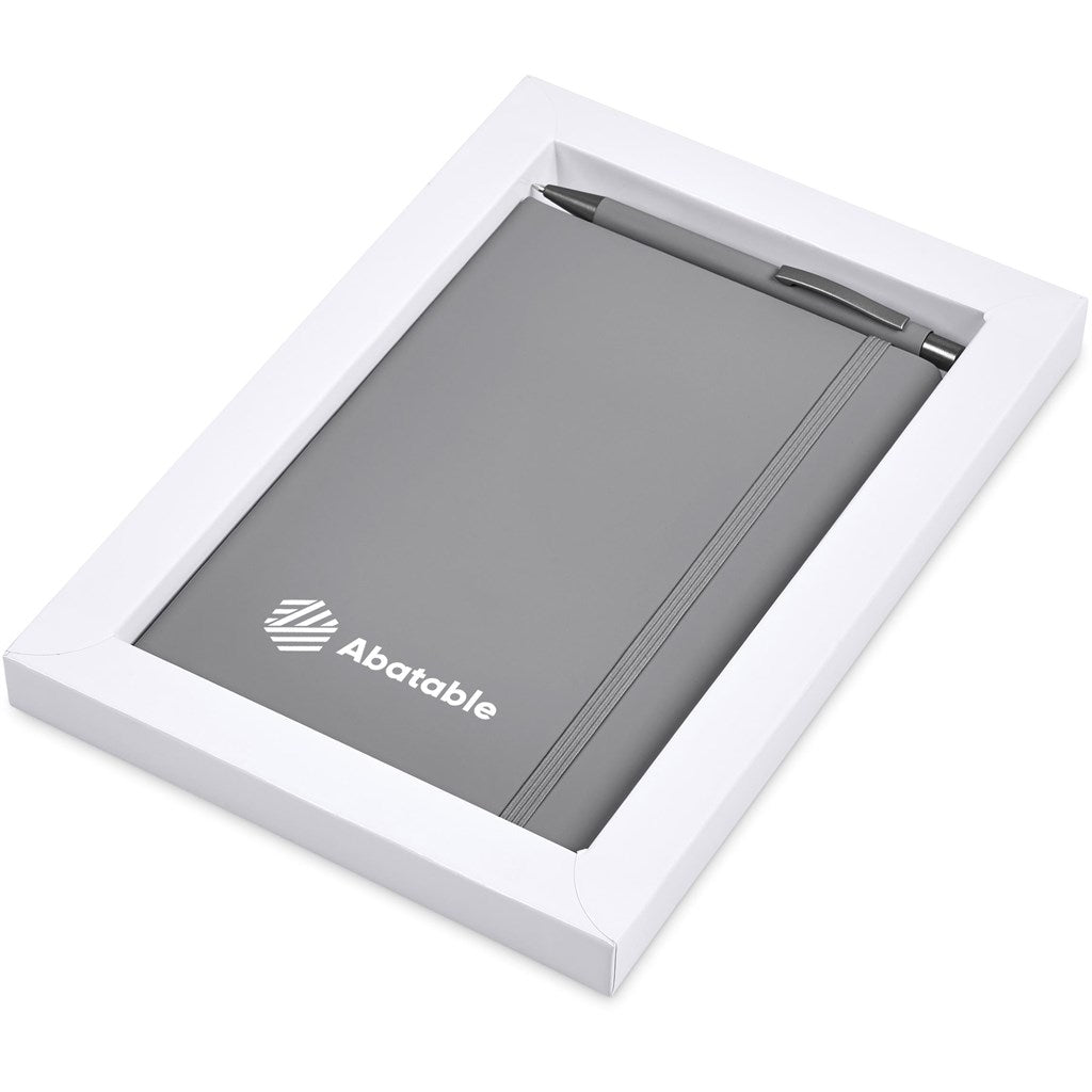 Hibiscus Notebook & Pen Set - Grey