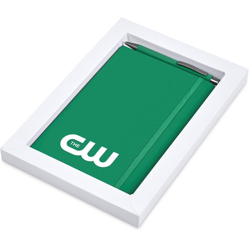 Hibiscus Notebook & Pen Set - Green