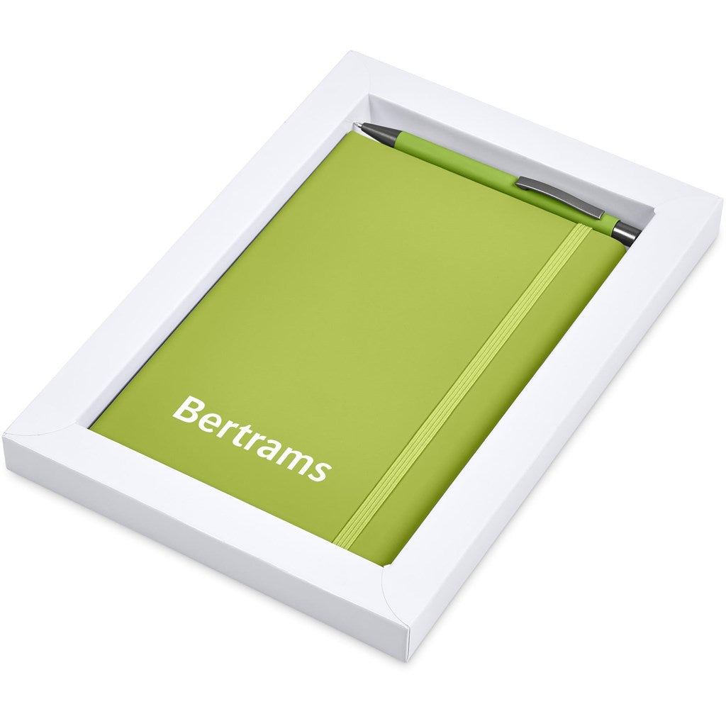 Hibiscus Notebook & Pen Set - Lime