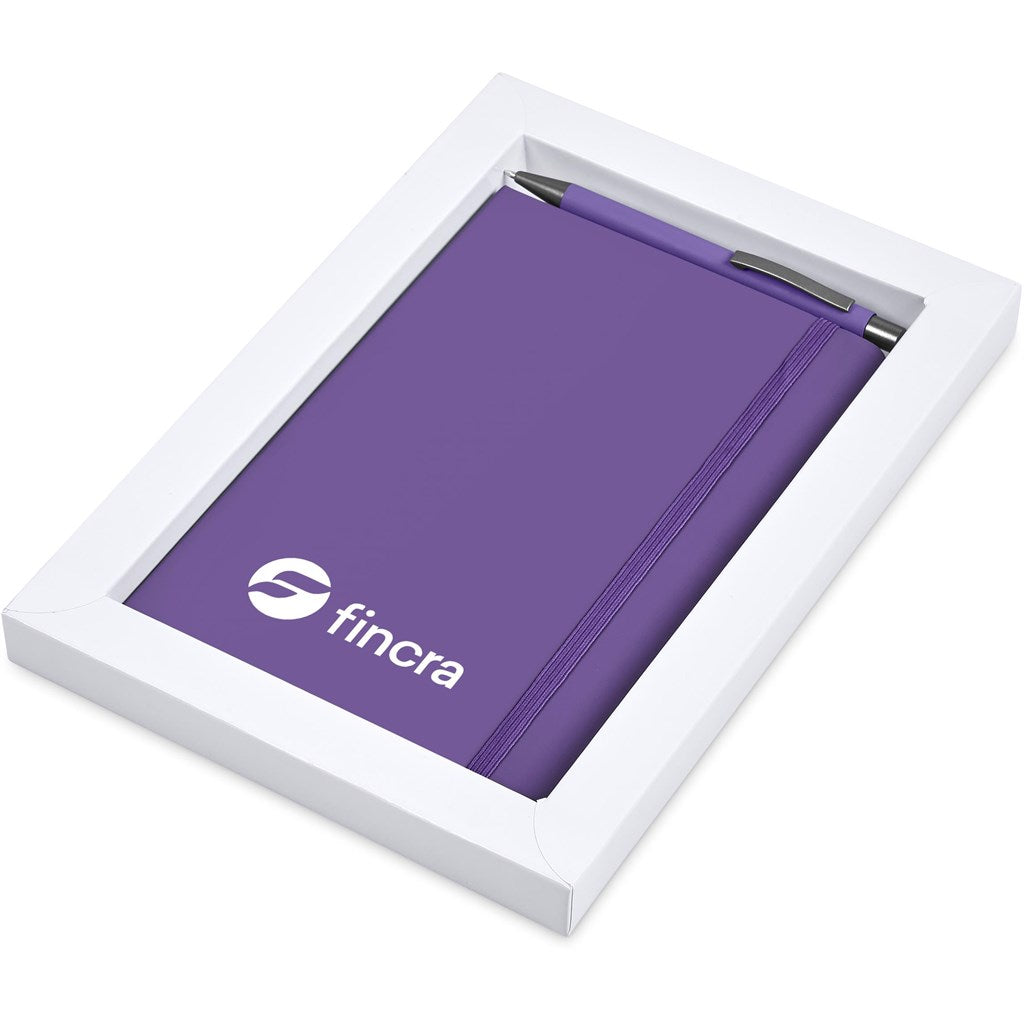 Hibiscus Notebook & Pen Set - Purple